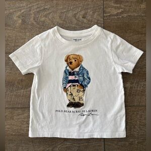 Polo Ralph Lauren Kids Polo Bear T-Shirt White Denim Jacket Bear 24 months